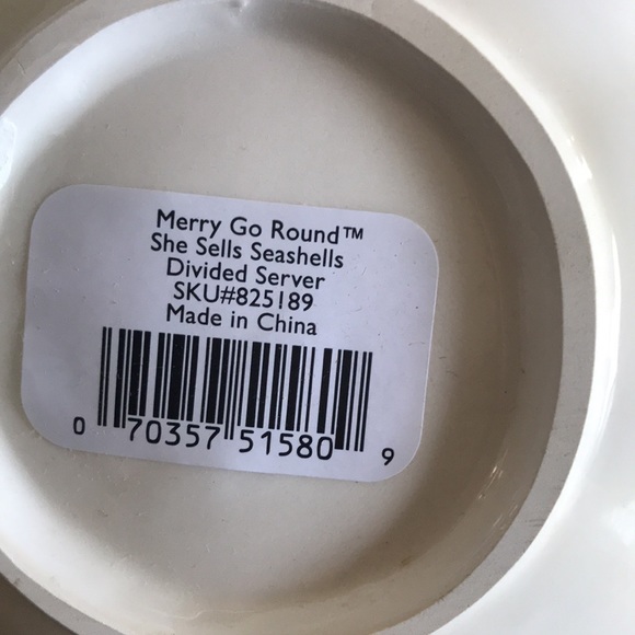 Merry Go Round Gorham She Sells Seashells 2 Part Server NIB - Picture 5 of 7